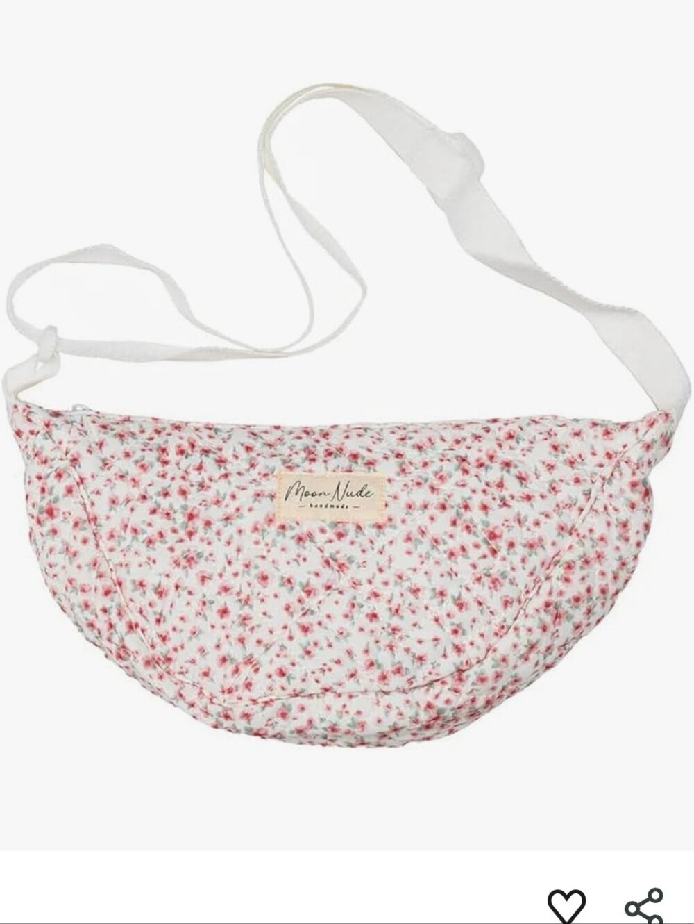 Moon Nude Peony Mini  Crossbody Sling Bag